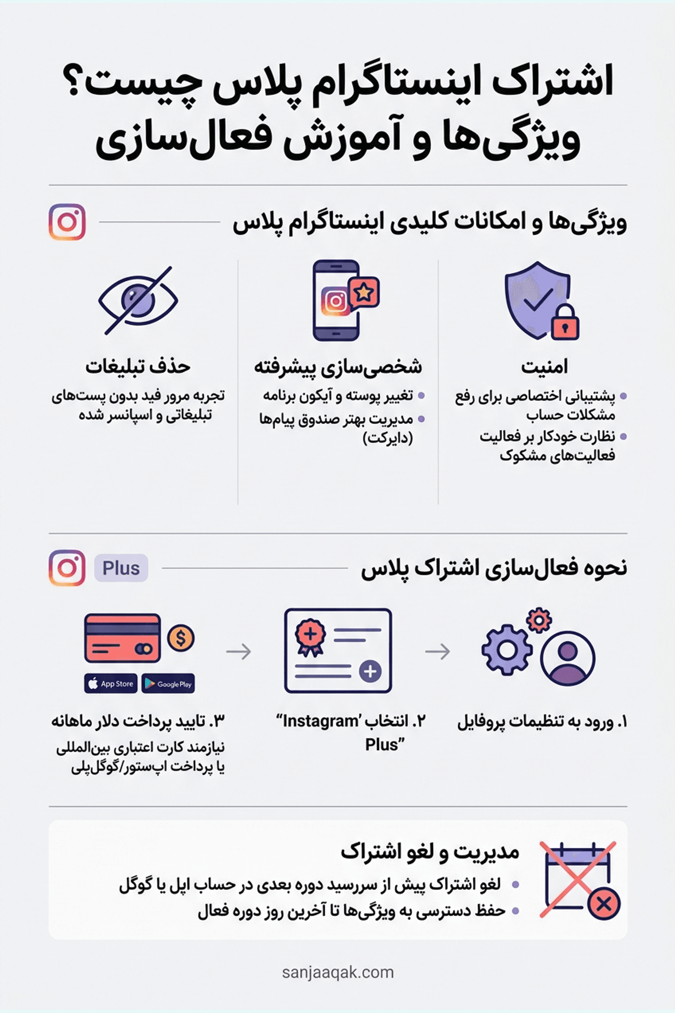 اشتراک اینستاگرام پلاس چیست؟ ویژگی‌ها و آموزش فعال‌سازی - سنجاقک