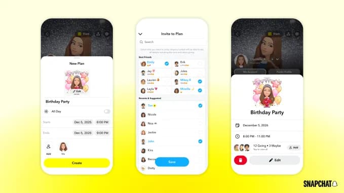 Snapchat Plans User Flow