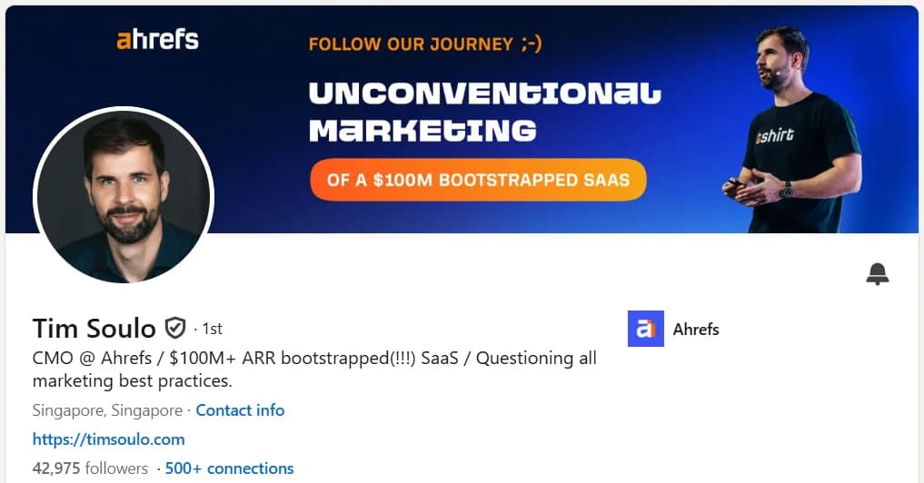 پروفایل لینکدین تیم سولو