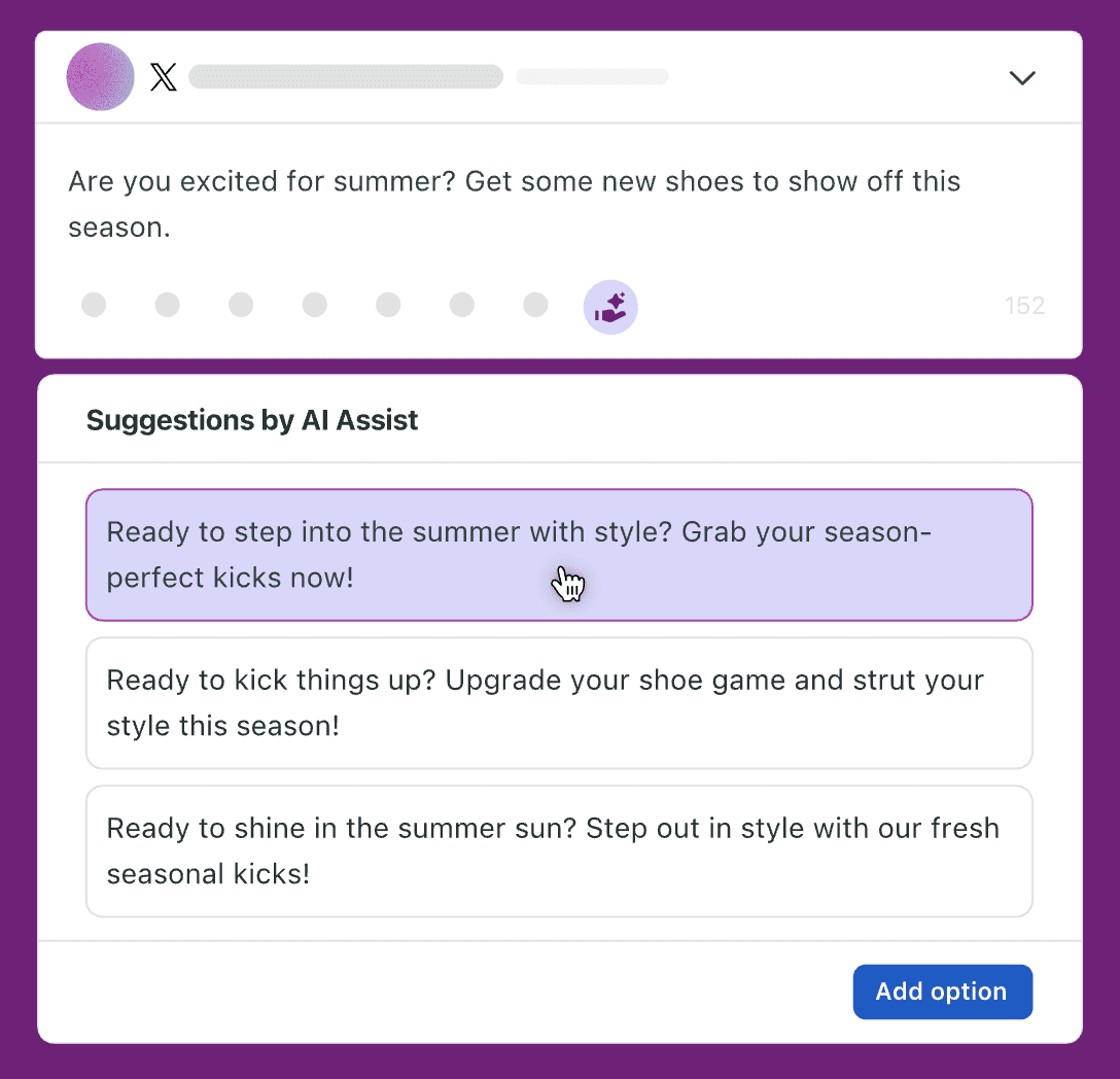 Image 5: Suggestions by AI Assist