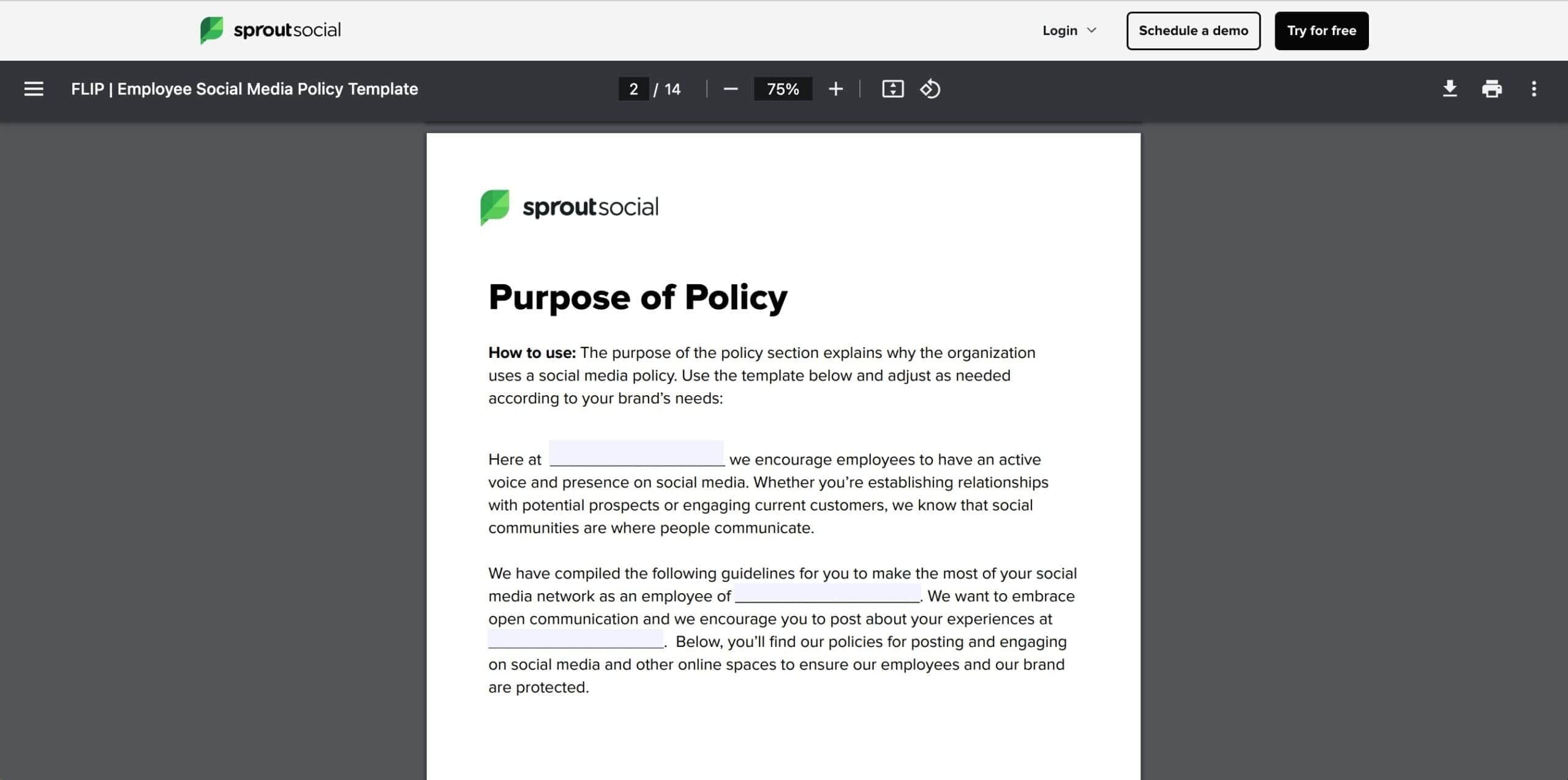 تصویر ۱۶: فایل PDF قالب سیاست شبکههای اجتماعی.
